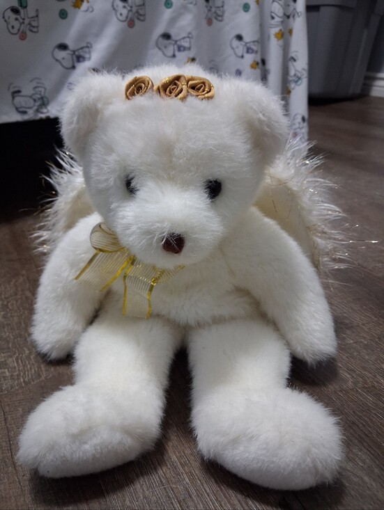Ty Other - Vintage TY Beanie Babies Beanie Buddies Divine the Angel Bear Plush Stuffed Toy